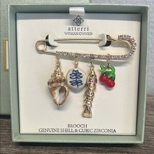 Atterri | Sea Motif Brooch Set